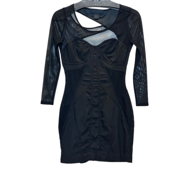 Factory by Erik Hart Black Shear Bodycon Dress - Picture 4 of 13